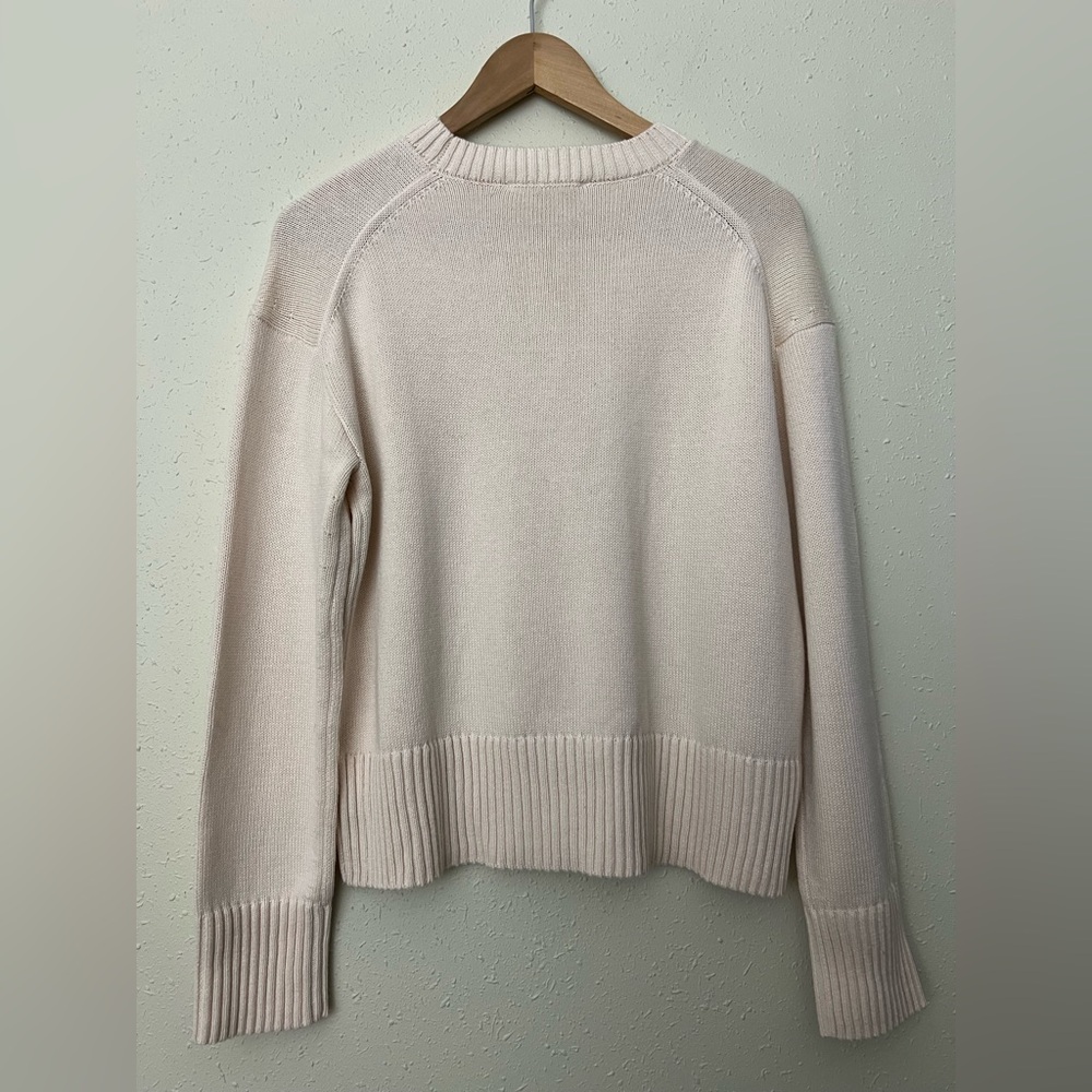 NWT Everlane Organic Cotton The Boxy Sweater in Everyday Cotton Canvas Size XS - Picture 5 of 13